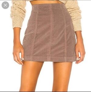 Free People Corduroy Mini Skirt, size 12, NWOT